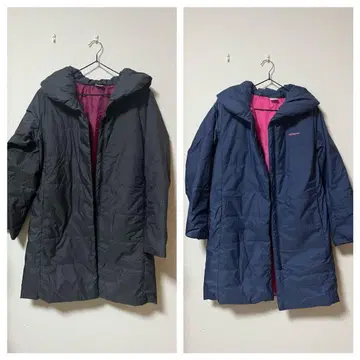 adidas neo 나일론 소재 블랙 롱 코트 자켓