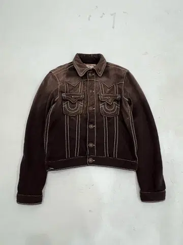 TRUE RELIGION 브라운 데님 자켓 S