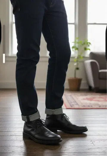 블랙 가죽 처카 부츠