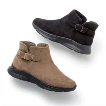 스웨이드 사이드 고어 부츠 버클 포함