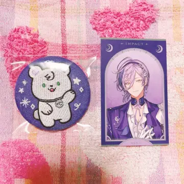 니지산지 IMPACT 폴라로이드 자수 캔뱃지 사카키 네스 니파치 3SKM