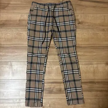 아담스 저글러 RTEG 체크 무늬 팬츠 브라운 M 사이즈