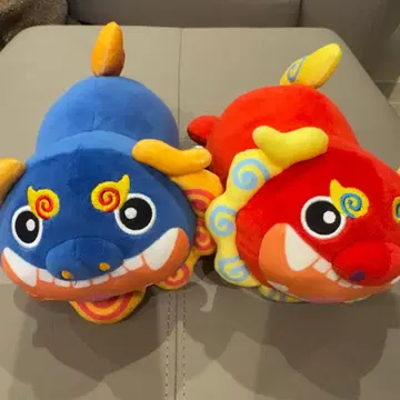 시사 오키나와 기념품 2개 세트 봉제 인형 봉제 인형 세트