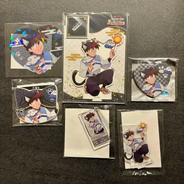 닌타마 란타로 도이 한스케 냥타운 아크릴 스탠드 캔뱃지 세트