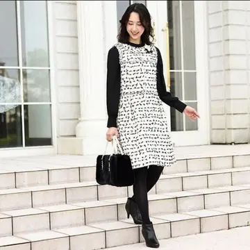 투 비 시크 트위드 원피스 오버롤 스커트