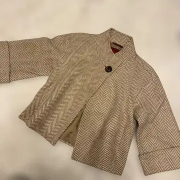 AMACA 헤링본 무늬 숏 자켓 40