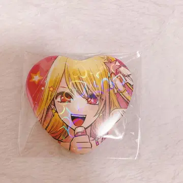 최애의 아이 이치고 프로 홍보부 하트형 캔뱃지 루비