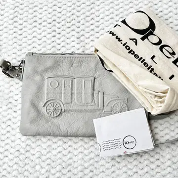 이아 파피용네 이오페레 클래식카 숄더백 그레이