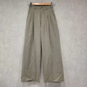 [ hinari ] 와이드 슬랙스 와이드 트라우저 2 턱 새상품급