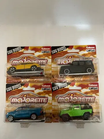 Majorette SUV 모델 4대 세트 미개봉 미니카