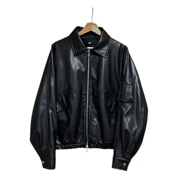 HARE LUXE 가죽 블루종