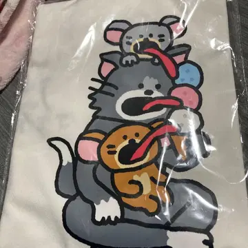 톰과 제리 happy 복권 B상 T셔츠 타카다베아 콜라보 아이스