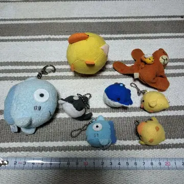 마더구스 숲 마스코트 키링 배지 볼체인 레트로