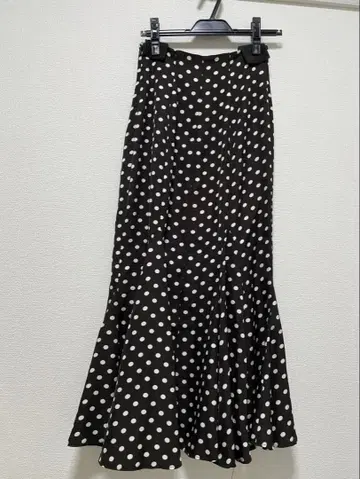 스나이델 도트 머메이드 스커트