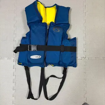 TOP SHELL 구명 조끼 파랑/노랑 프리 사이즈