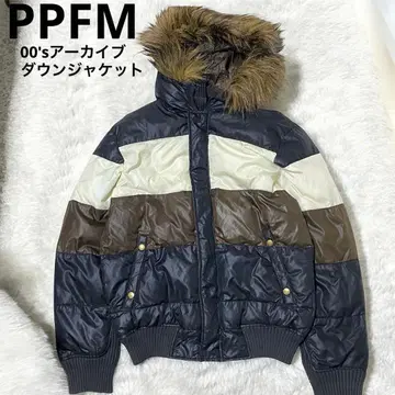 00s PPFM 후드 퍼 다운 자켓 y2k 그런지 헤이세이 시크 스타일