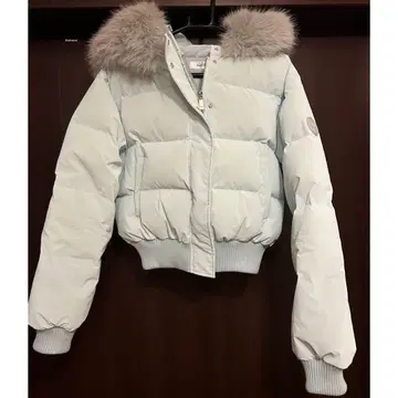 darich 라이트 블루 퍼 포함 다운 자켓