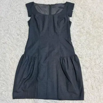 새상품급 FOXEY NEW YORK 호박 원피스 드레스 M 그레이