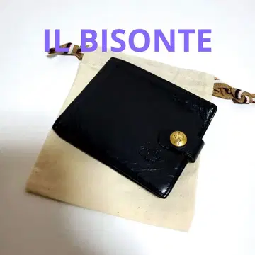 일비종떼 IL BISONTE 컴팩트 접이식 지갑 블랙
