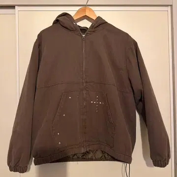 스터드 덕 자켓 브라운