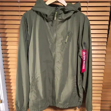 ALPHA 윈드 브레이커 미사용 새상품 나일론 후드티