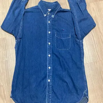 데님 셔츠 버튼 다운