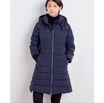 무인양품 롱 다운 코트 여성용 S 무인양품 네이비 A라인