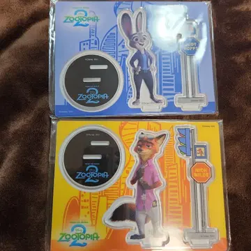 주토피아2 해피 복권 G상 닉, 주디 2장 세트 아크릴 스탠드