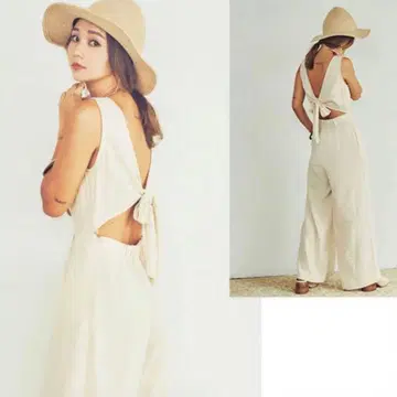 Ungrid 슬리브리스 백리본 올인원