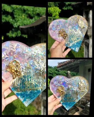 신년 한정 특별 초특대 엔젤의 비밀의 정원 오르가나이트 플레이트