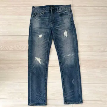 UNIQLO 유니클로 슬림핏 데미지 진 W70 28인치