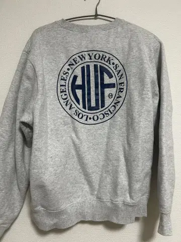 HUF 그레이 맨투맨 트레이닝복