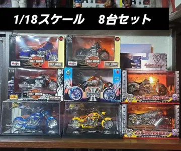 할리데이비슨 기타 바이크 1:18 스케일 8대 세트