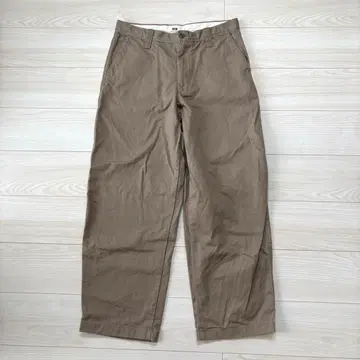 UNIQLO U 유니클로 와이드 핏 치노 베이지 W82