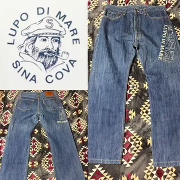 SINA COVA 시나코바 데님 팬츠 G빵 와펜 사이즈 88