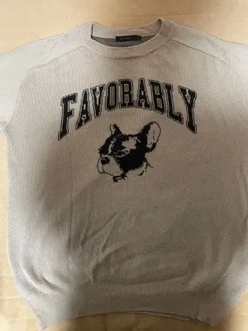 니코앤드 프렌치 불독 니트 스웨터