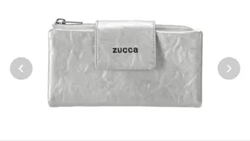 zucca 클레이지 가공 장지갑 실버 화이트