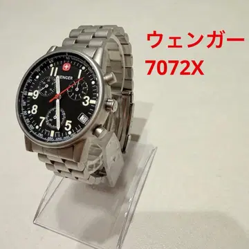 [작동 양호] 웬거 7072X 대수사선 아오시마 모델 손목시계 y2k