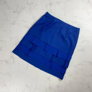 23구 캉캉 스커트 플레어 안감 있음 블루 사이즈 46*SC705