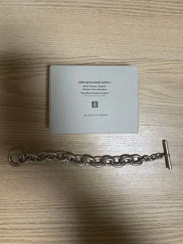 PUBLIC TOKYO 실버 체인 팔찌