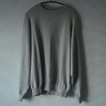 STILL BY HAND 알파카/라미 혼방 크루넥 니트