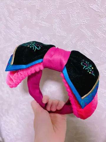 디즈니 스토어 아나와 눈의 여왕 아나 머리띠 빅 리본 드레스