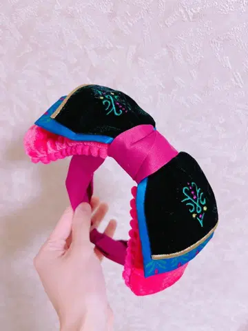 디즈니 스토어 아나와 눈의 여왕 아나 머리띠 빅 리본 드레스