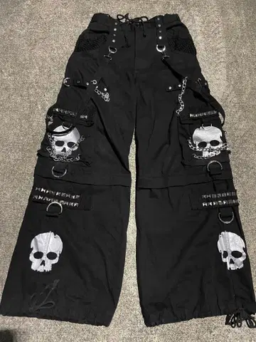 TRIPPNYC Skull Bondage Pants Black S