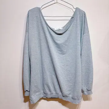 긴팔 상의 라이트 그레이 맨투맨 티셔츠 롱T 트레이닝복 무지