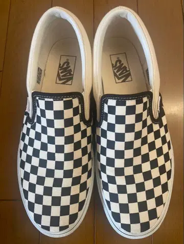 VANS 슬립온 체크 무늬 깃발
