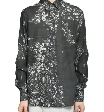 masu 긴팔 셔츠 페이즐리 25AW