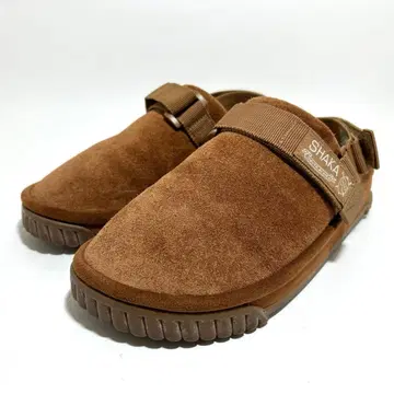 미사용급 SHAKA 클로그 샌들 스내그 크로그 스웨이드 25cm