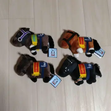 경마 봉제 인형 4체 세트