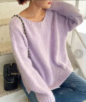 스픽앤스팬 TRICOTS JEAN MARC 모헤어 혼방 니트 풀오버